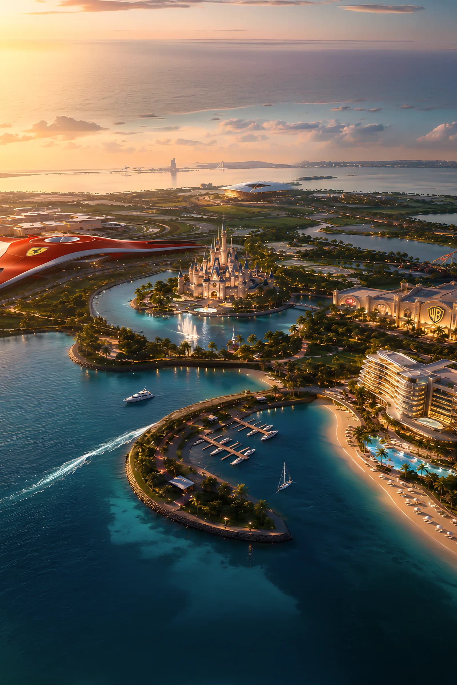 Yas Island coastline, Abu Dhabi
