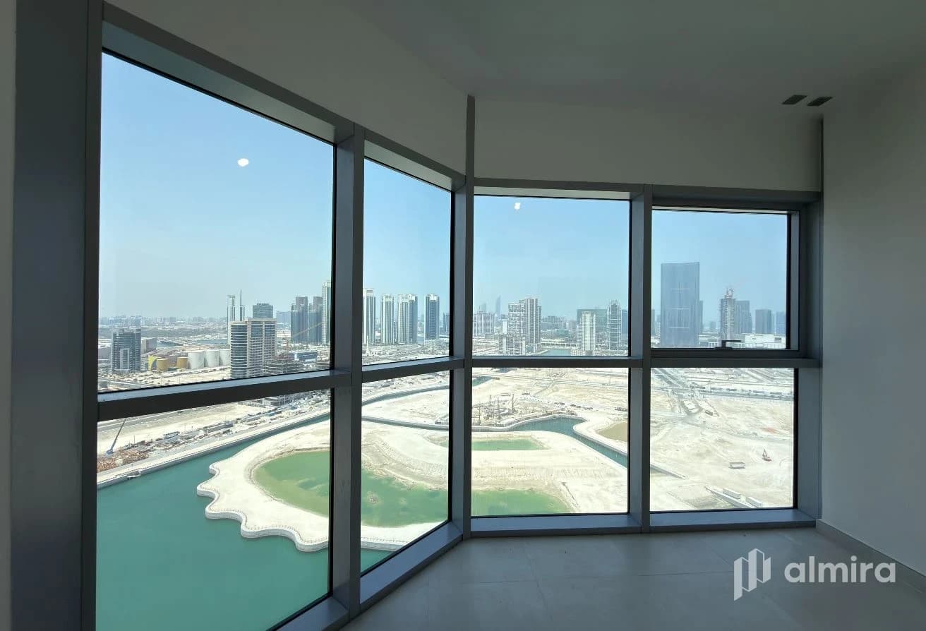 Full Canal View | High Floor | Vacant | Balcony