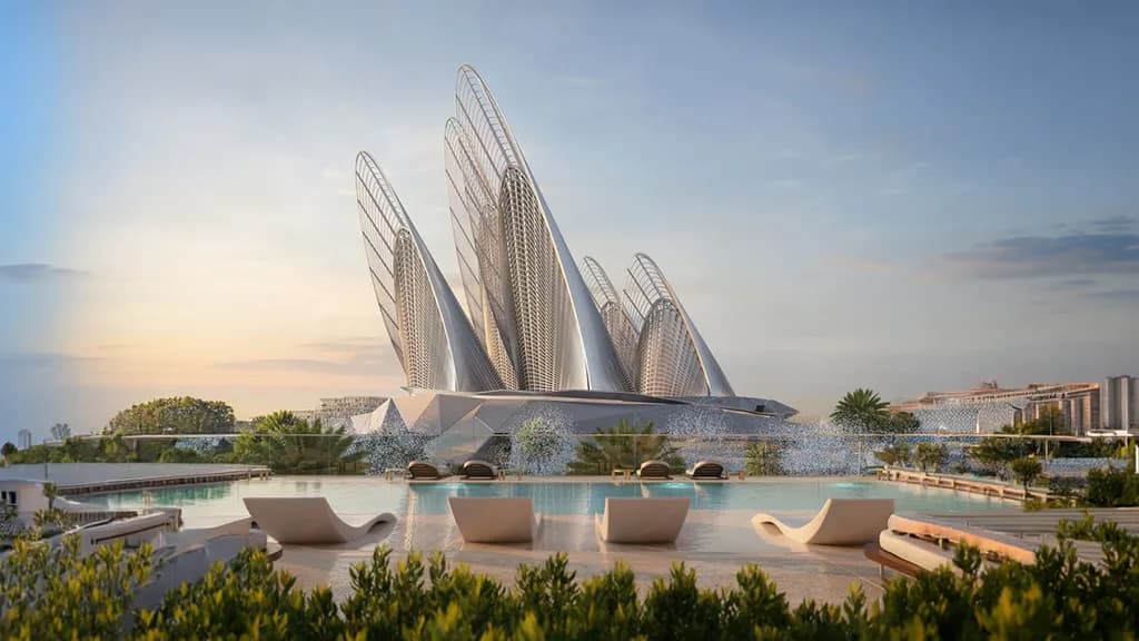 Saadiyat Island beach and cultural district